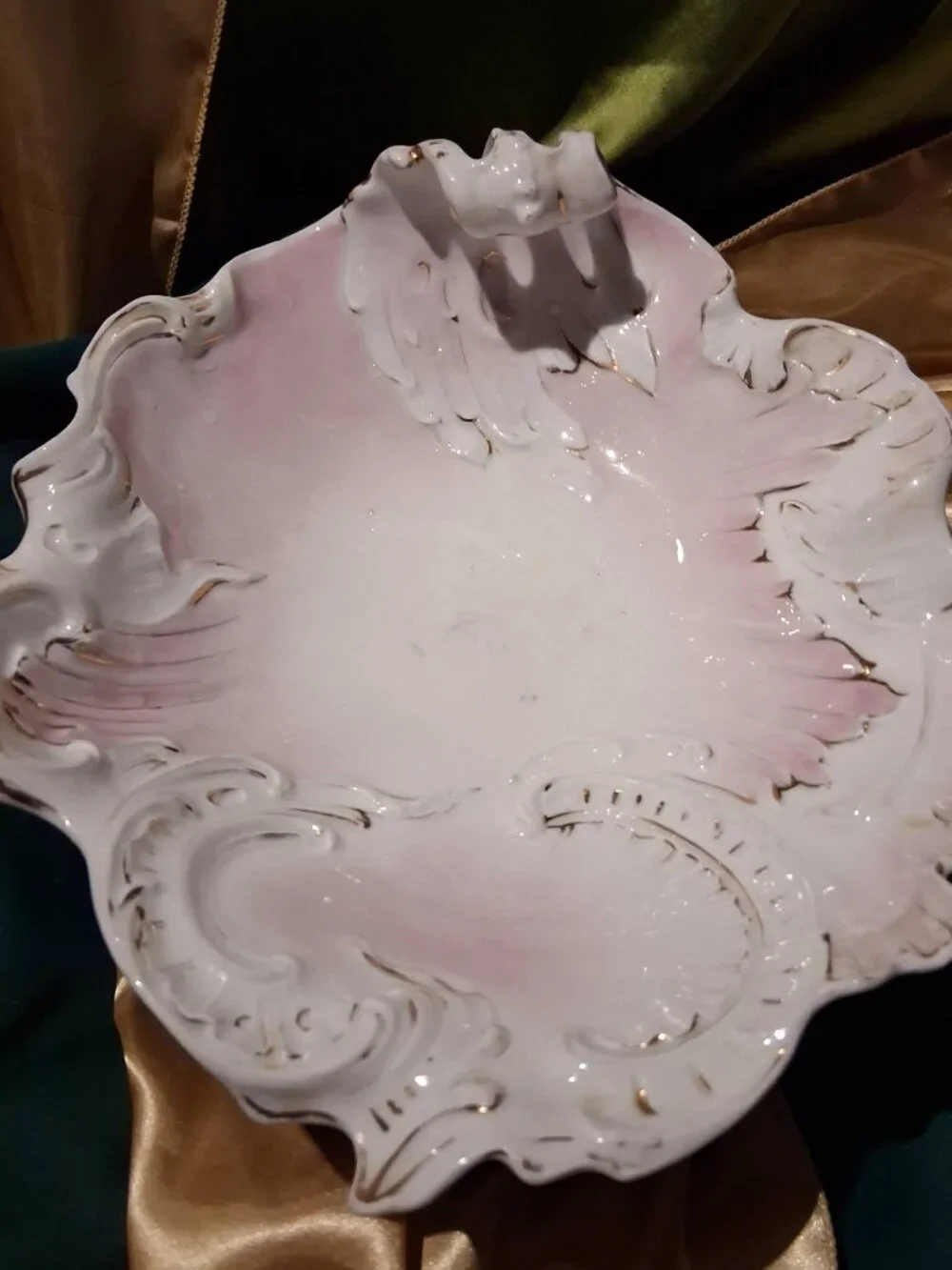 Antique Carl Tielsch (C.T. Germany) porcelain dresser tray 1895-1909